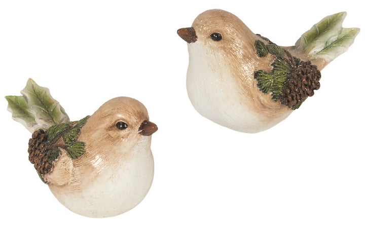 Christmas Birds W/Cones