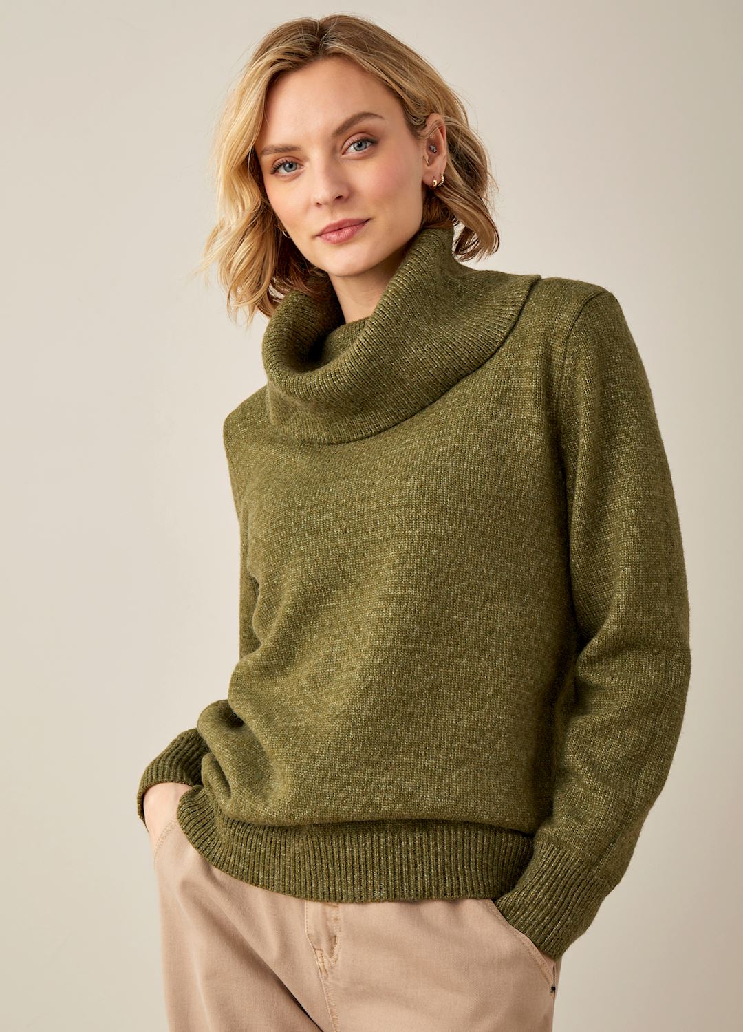 Knit Long Sleeve Turtleneck