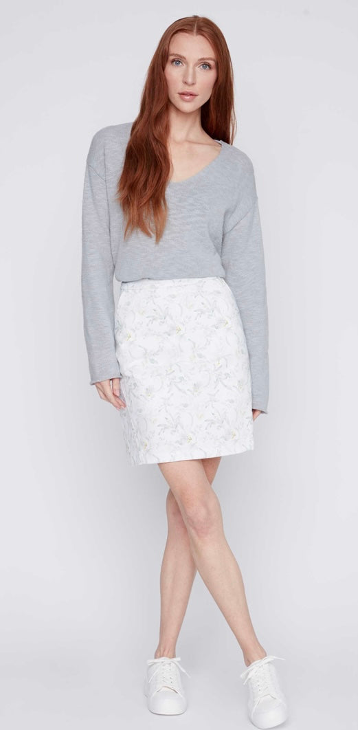 Ladies Woven Pattern Skirt