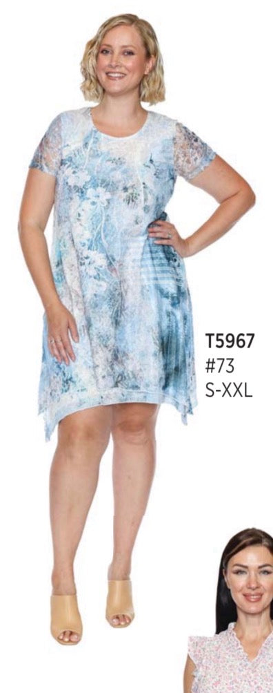 Short Sleeve Flowy Short Dress