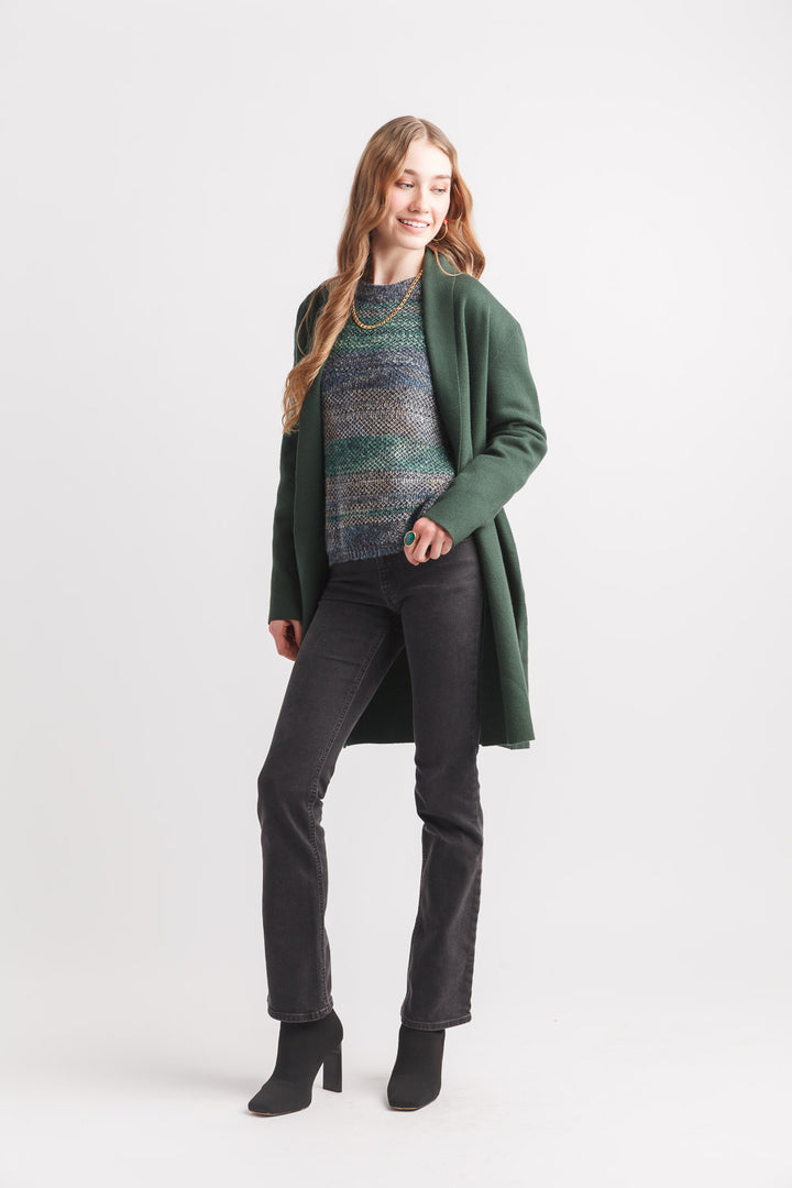 Lapel Coatigan W/Pockets