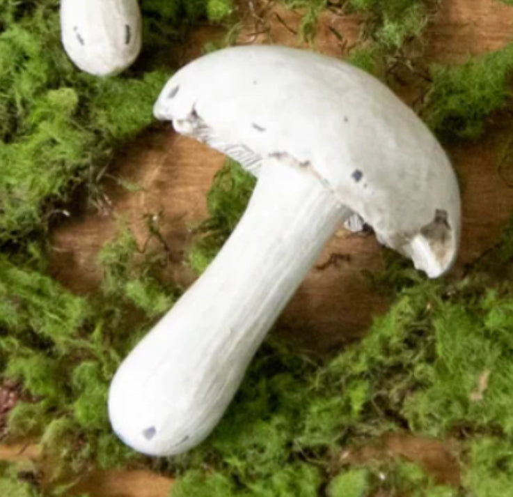 White Mushroom Figurines