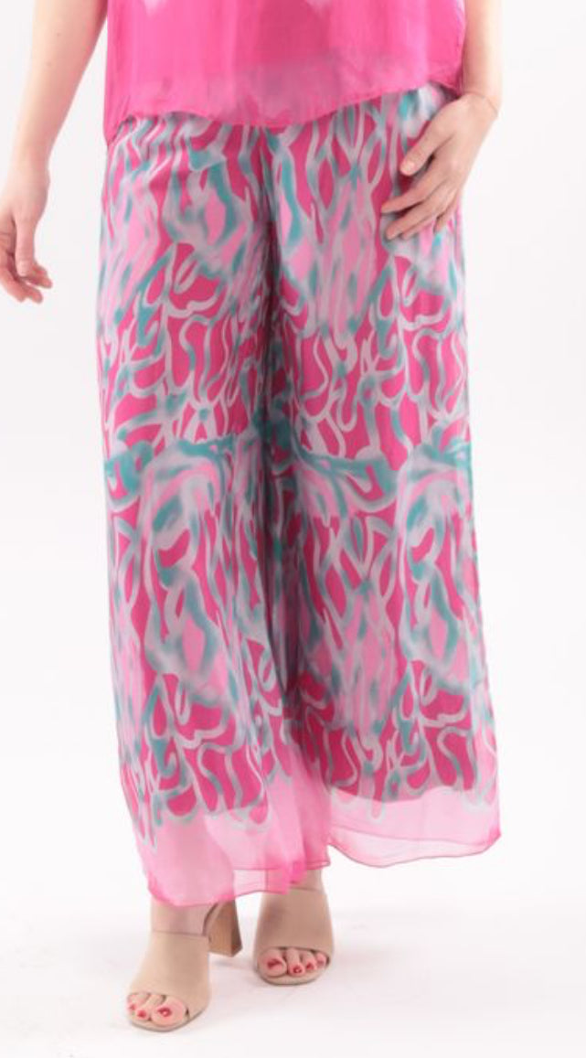 Abstract Pattern Flowy Pant