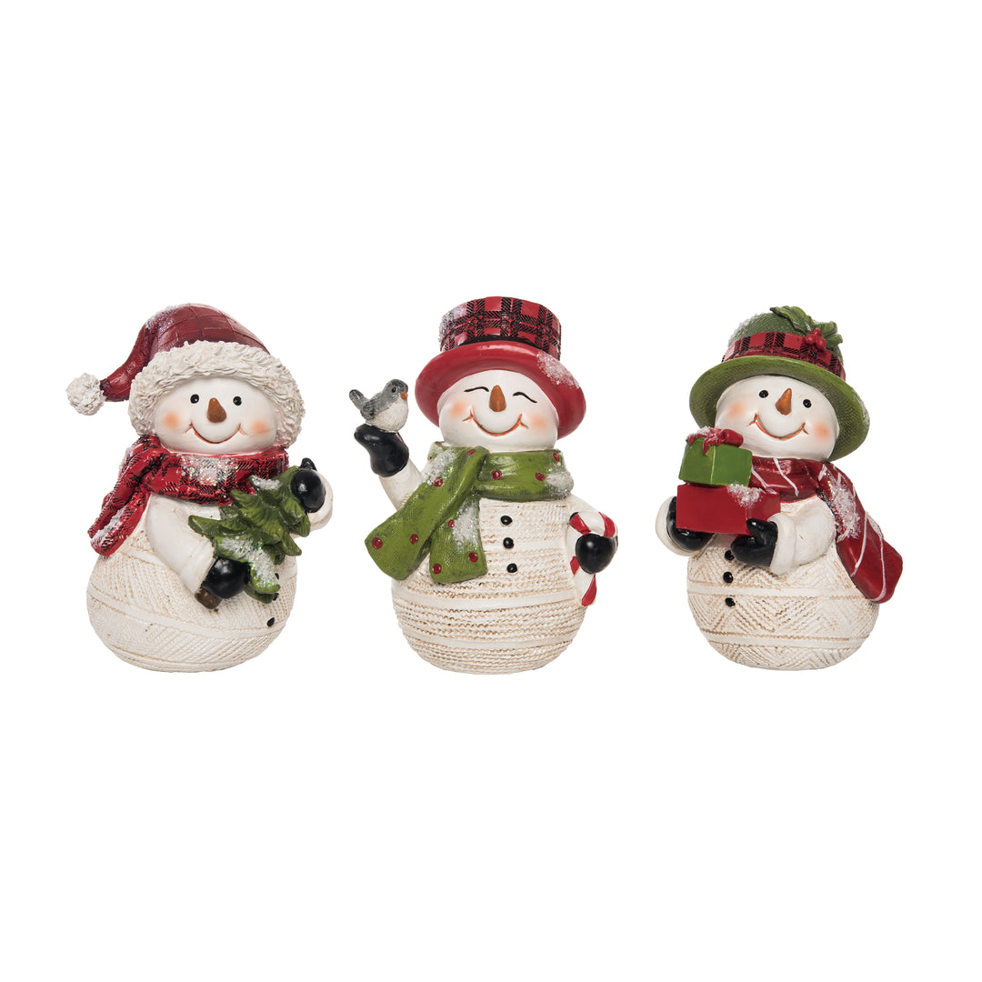Resin Cutie Snowman Figurines