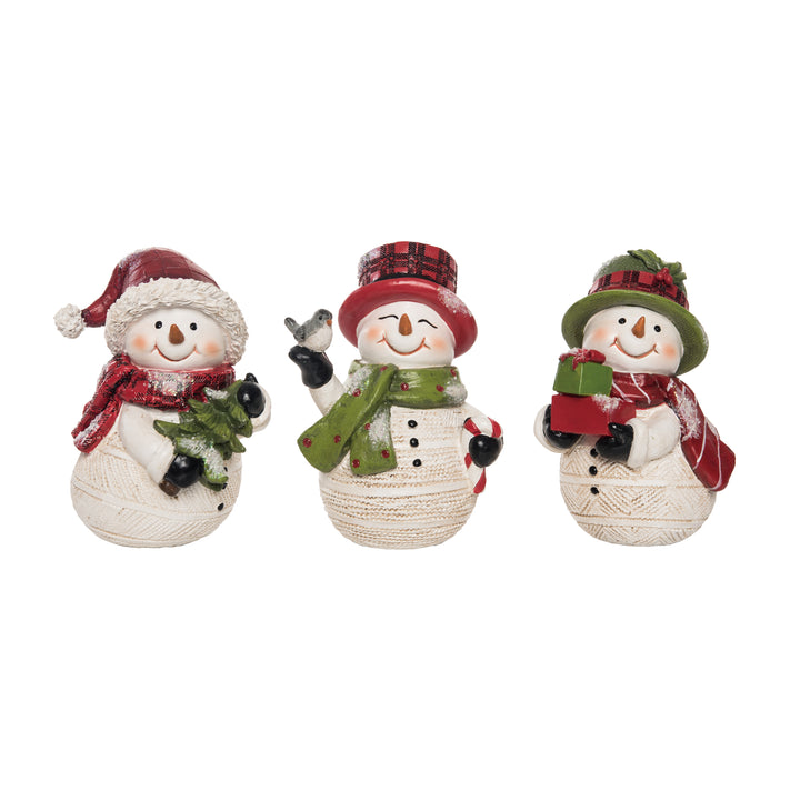 Resin Cutie Snowman Figurines