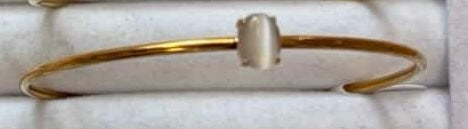 Gold Birth Gem Bracelet