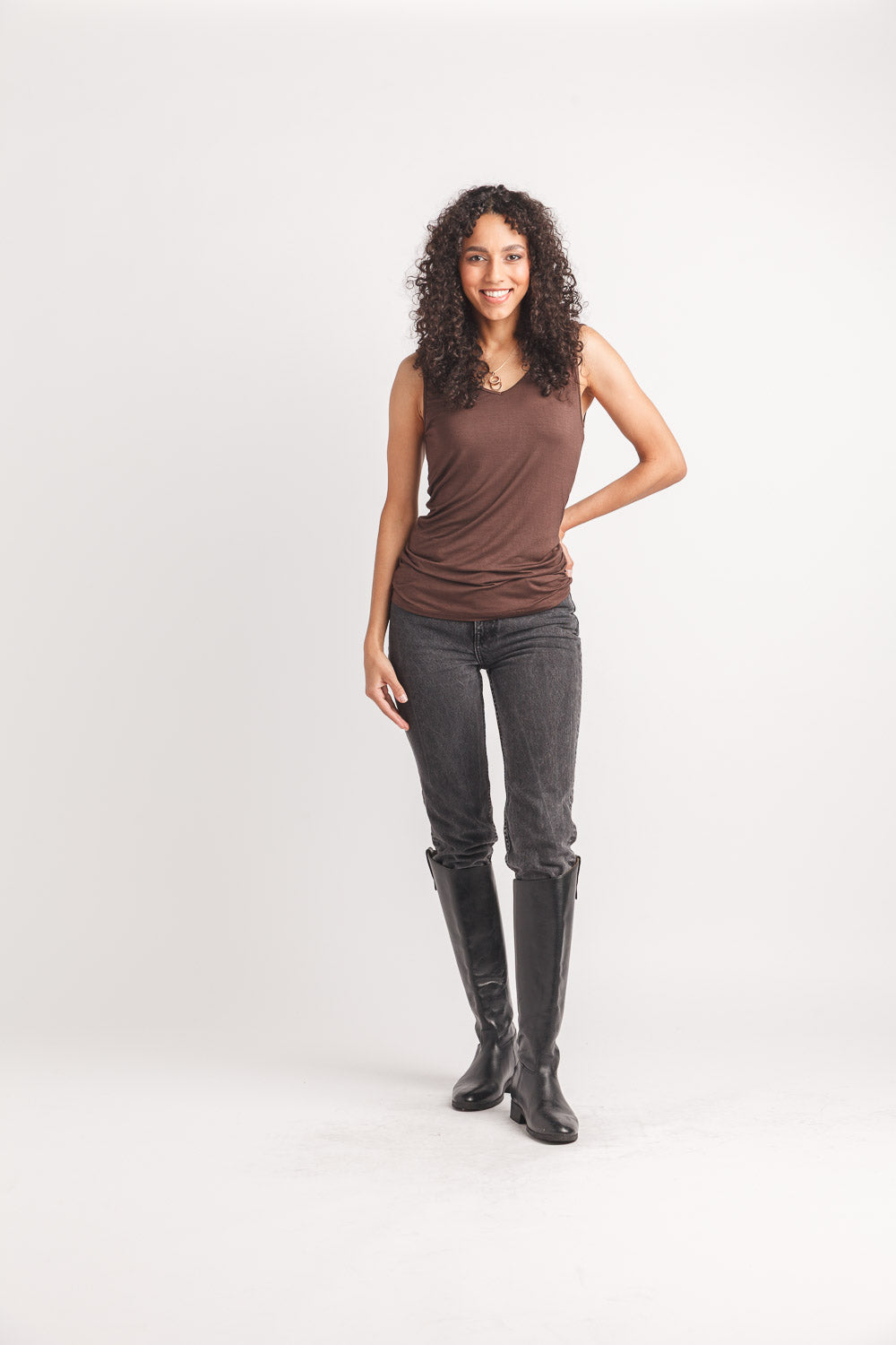 Layering V Neck Bamboo Tank