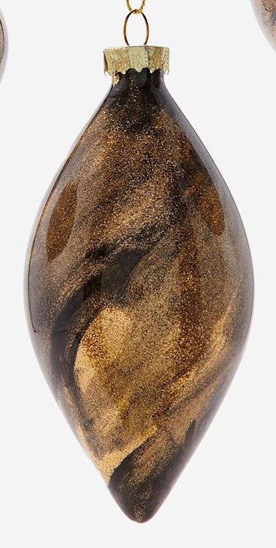 Marbled Gold Ornament