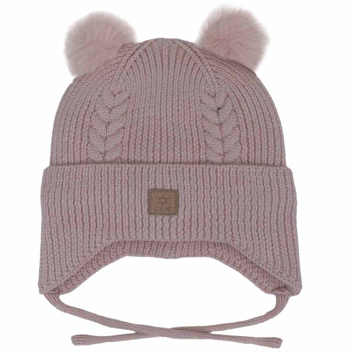 Knit Fur Pom Pom Toque