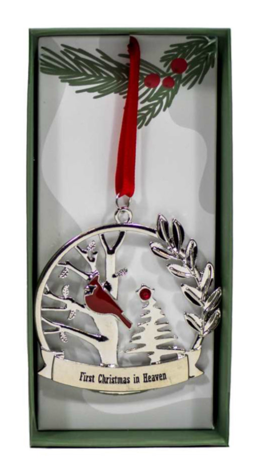 Metal Cardinal Ornament