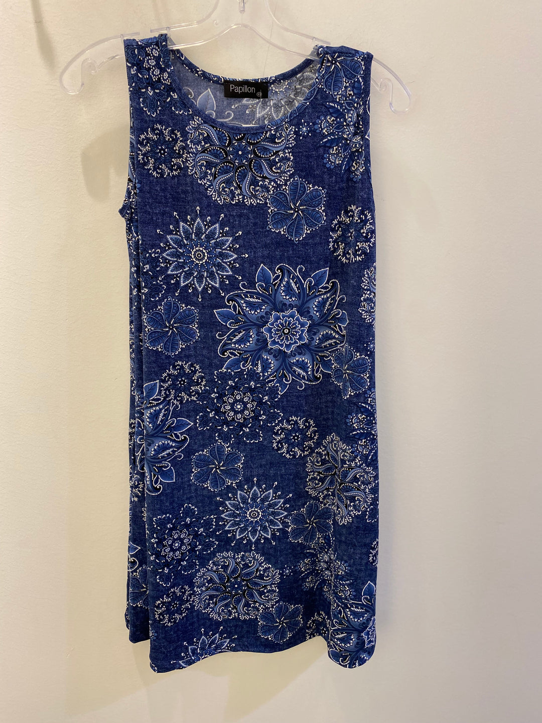 Aline Denim Look Pattern Dress