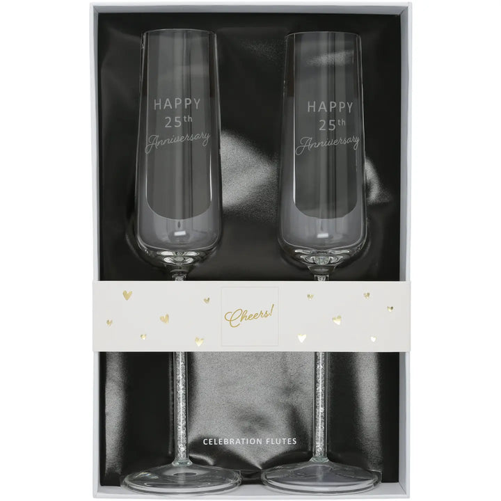 Anniversary 7oz Toasting Flute Set