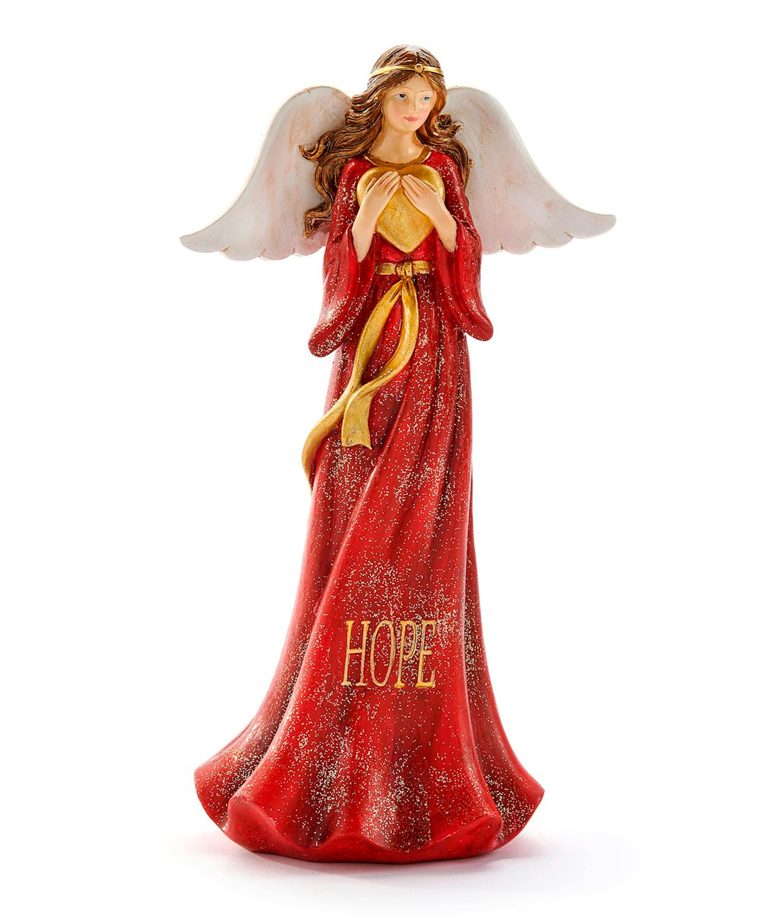 Red Angel W/Hope Figurine