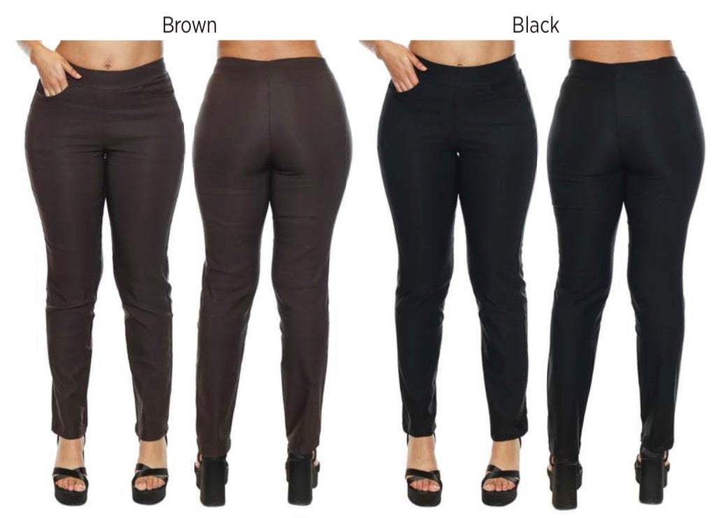 Fleece Lined Pull On Skinny Pant