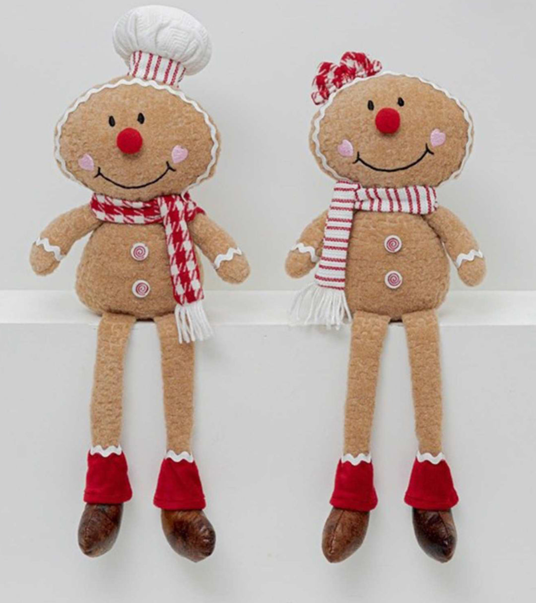 Plush Gingerbread W/Dangle Legs