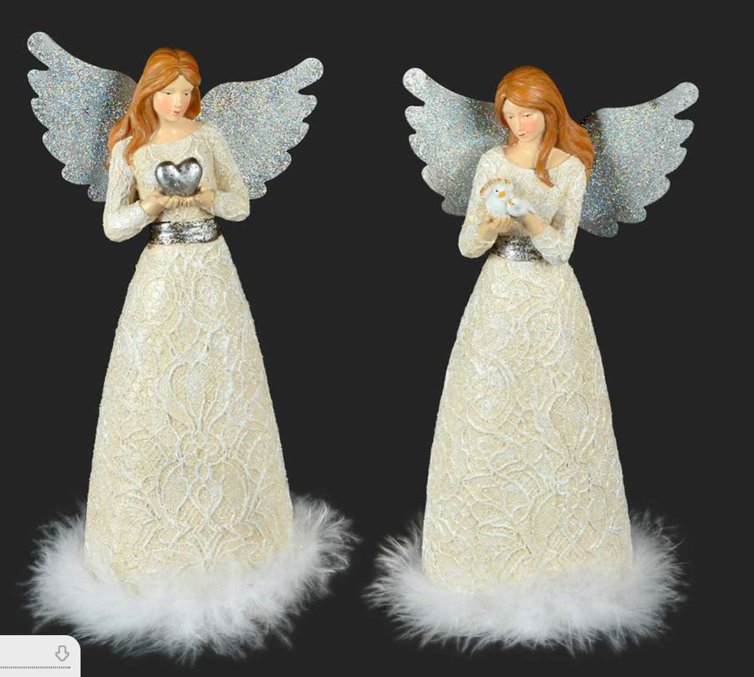 Angel W/Cream Lace Gown