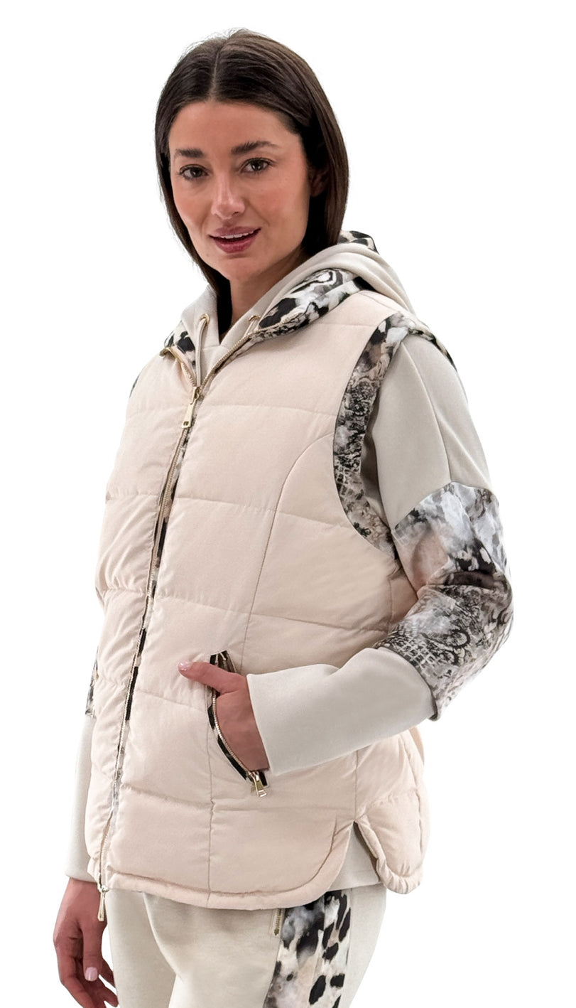 Reversible Animal Patterned Short Vest