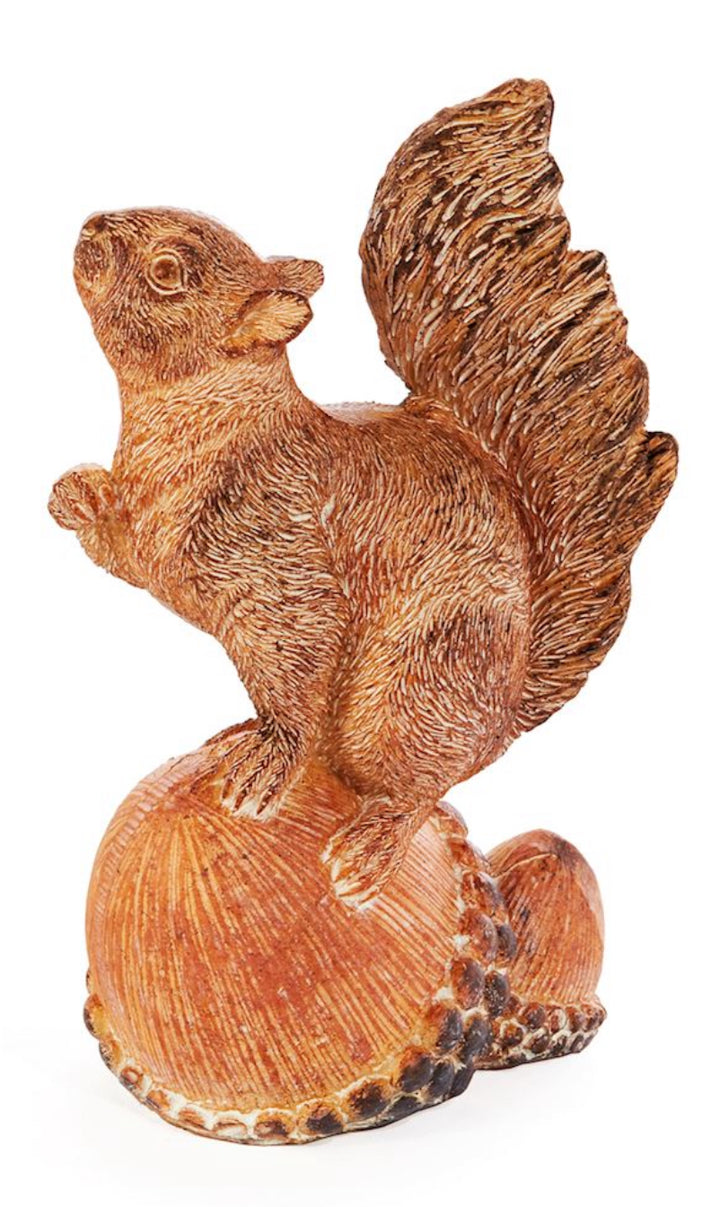 Squirrel On Acorn Figurine