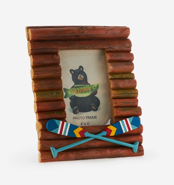 4x6” Lake Log Photo Frame