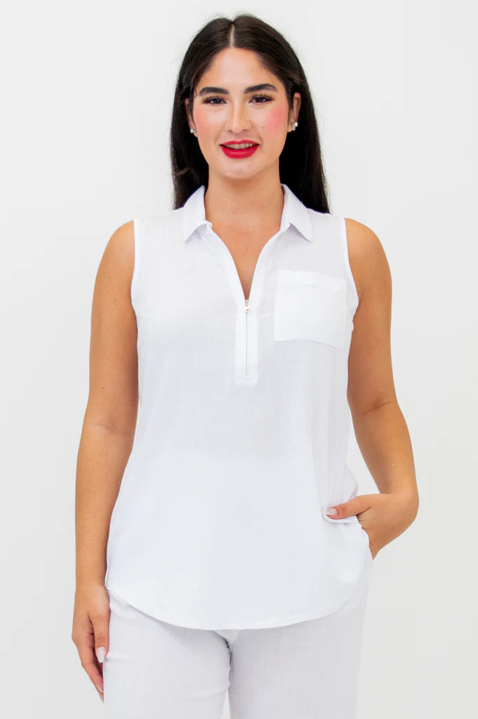 Hula White Bamboo Tank