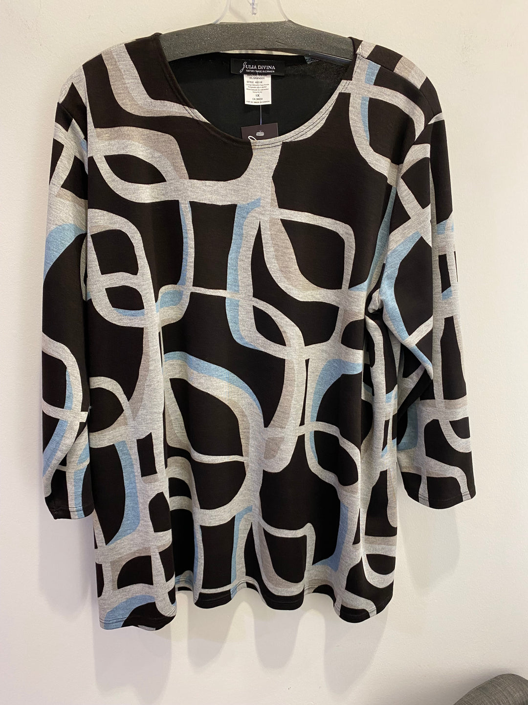 Patterned Round Neck Top