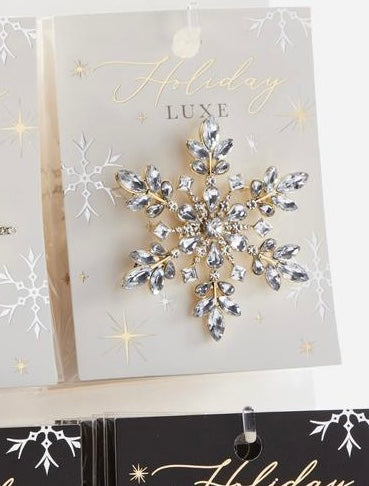 Crystal Snowflake Pin