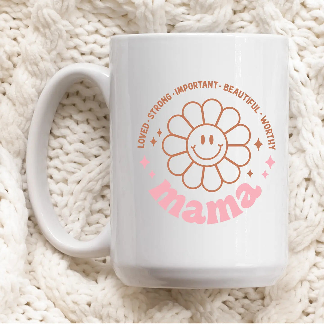 15oz Mama Floral Daisy Mug