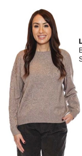 Knit Sweater W/Embroidered Detail