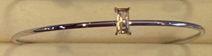 Silver Birth Gem Bracelet