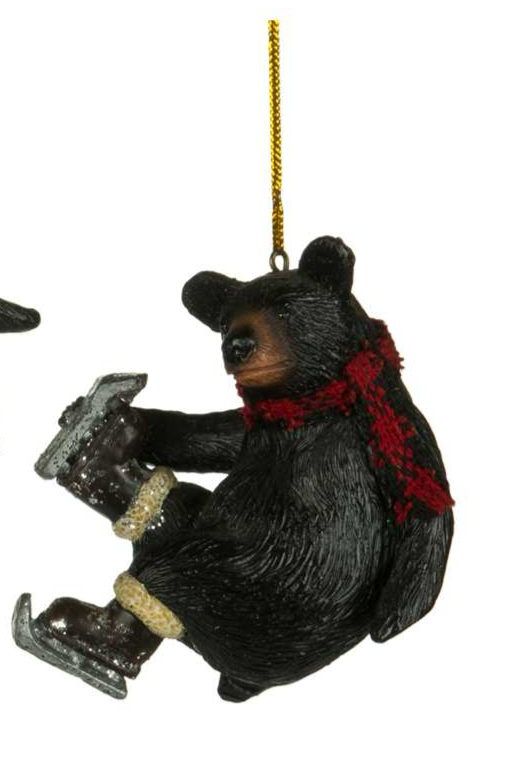 Skating Bear Ornament