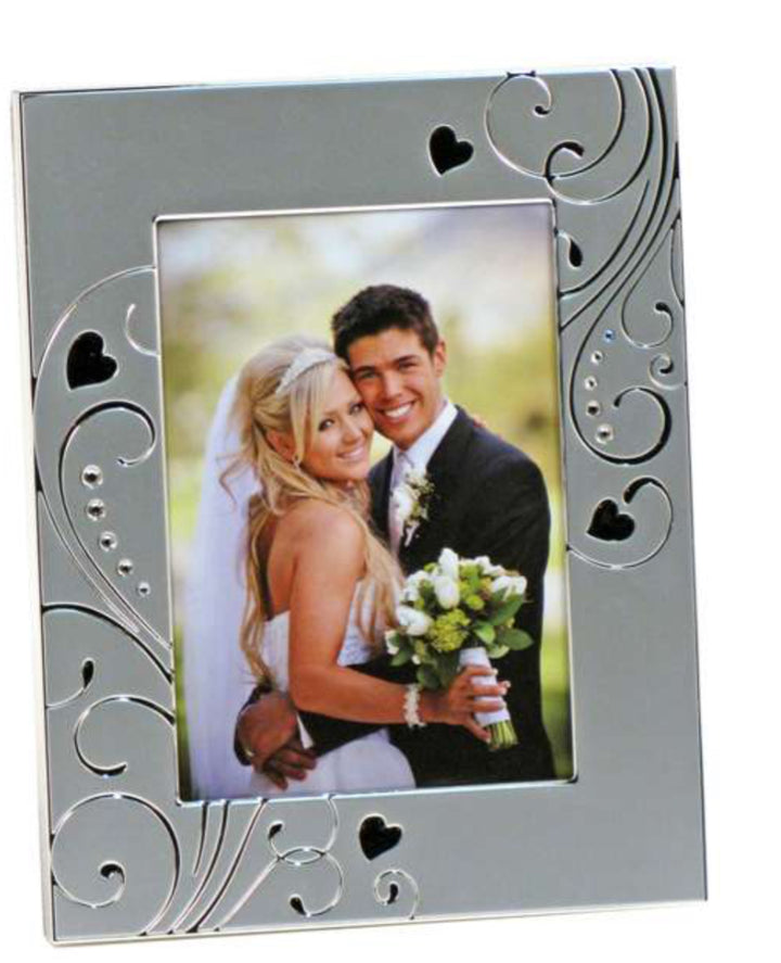 Silver Two Tone Wedding Frame