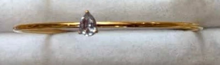 Gold Birth Gem Bracelet