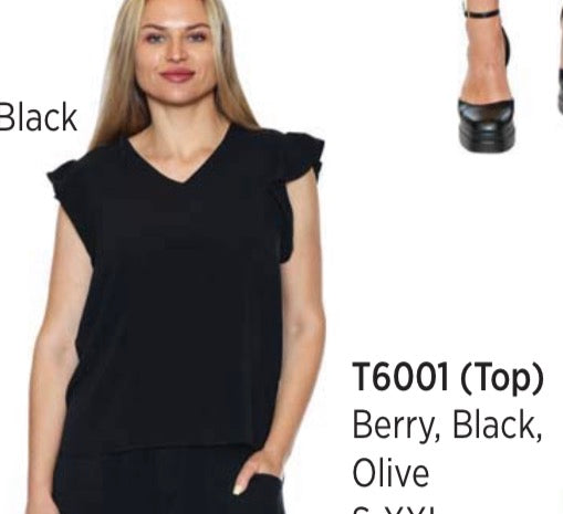 VNeck Cap Sleeve Top
