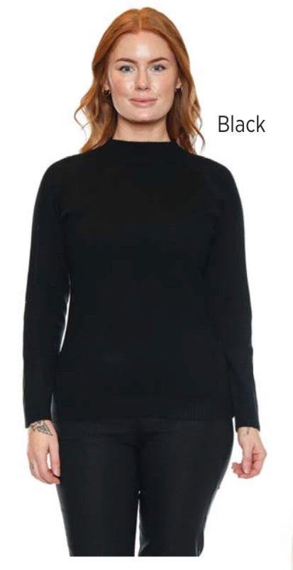 Solid High Neck Sweater
