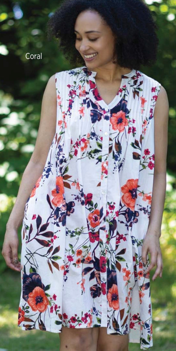 Sleeveless Button Up Dress