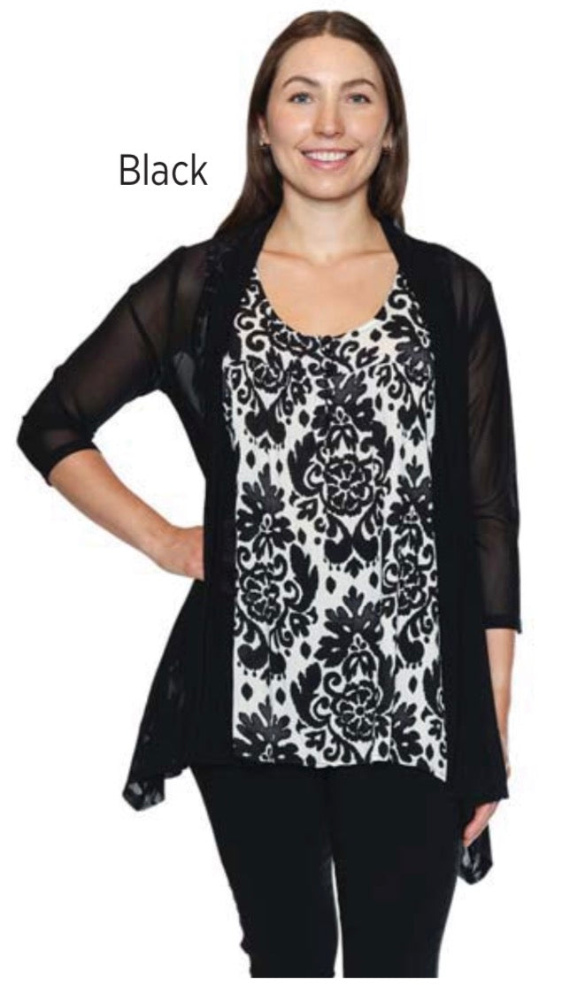 Lightweight 3/4 Sleeve Cardigan