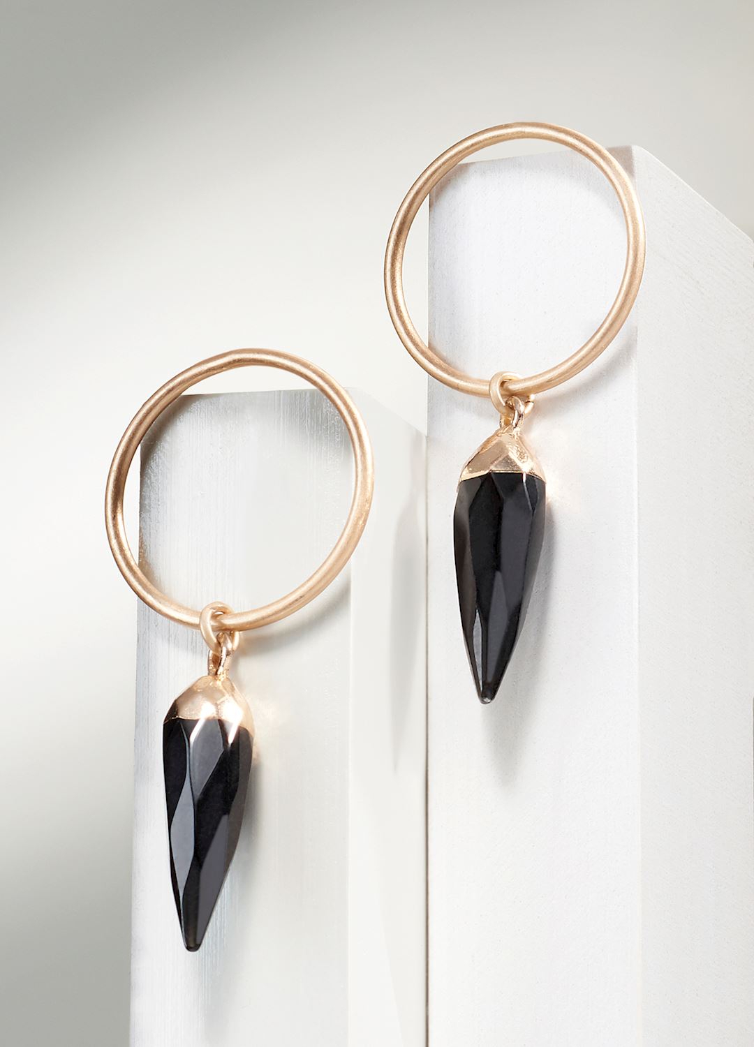 Black Stone Earrings