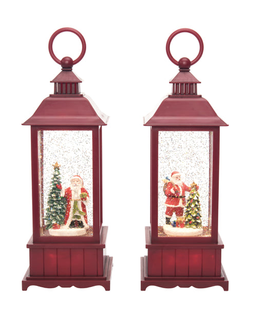Plastic Light Up Santa Water Lantern
