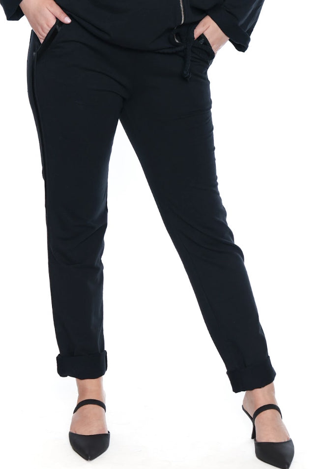 Ribbon Detail Drawstring Pull On Pant