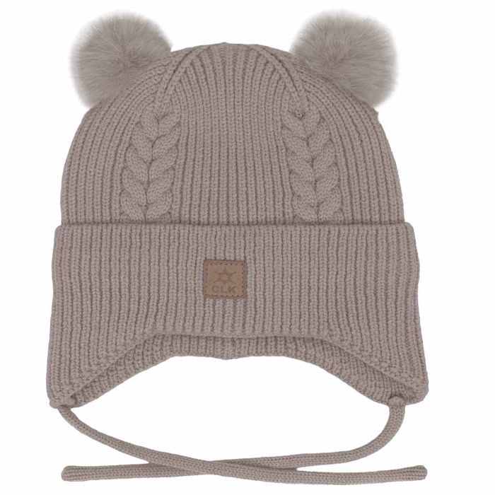 Knit Fur Pom Pom Toque