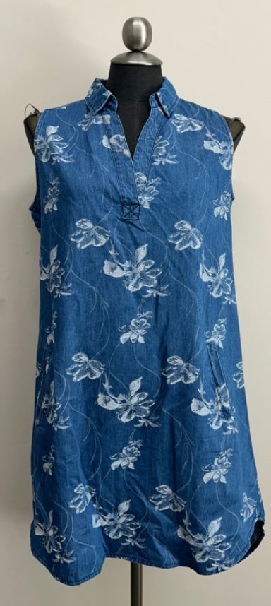 Floral Jacquard Collared Dress