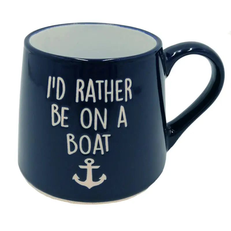 I'd Rather Be On a Boat mug