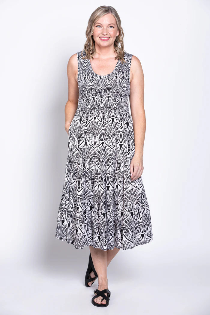 Jessie Black Contrast Dress
