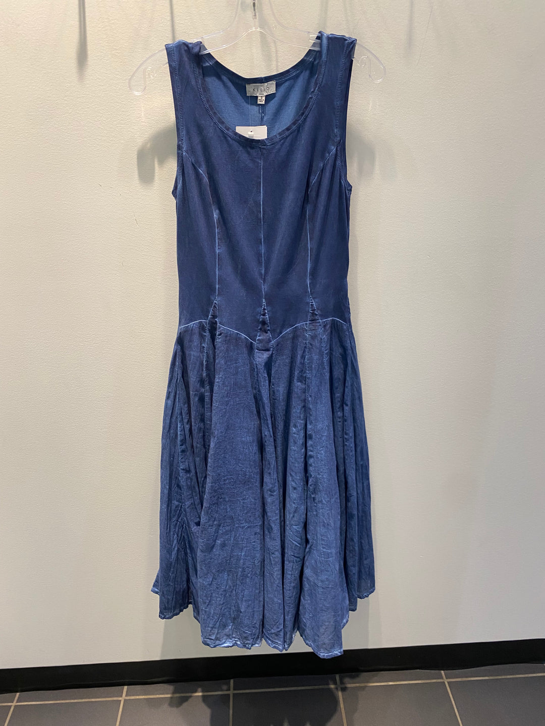 Sleeveless Denim Look Dress