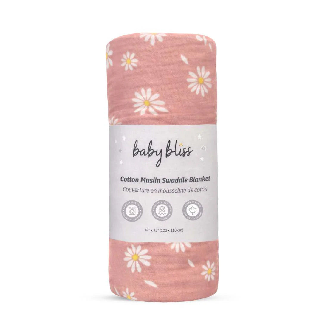 100% Cotton Muslin Swaddle Blanket