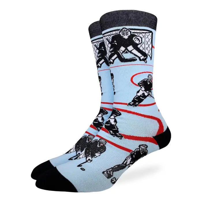 Men’s Hockey White & Black Socks