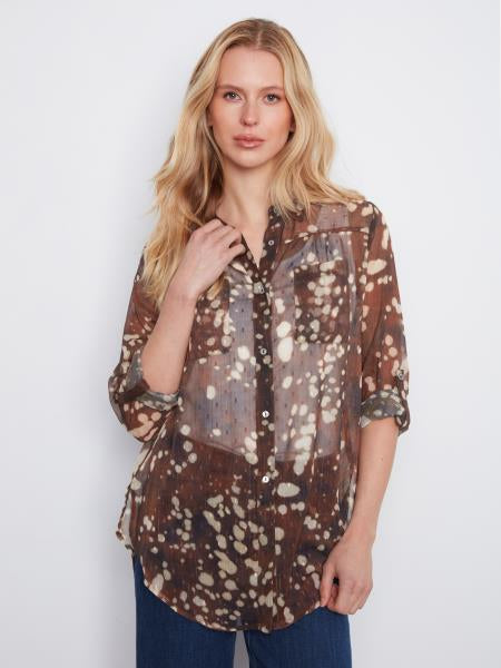 Long Sleeve Button Down Blouse