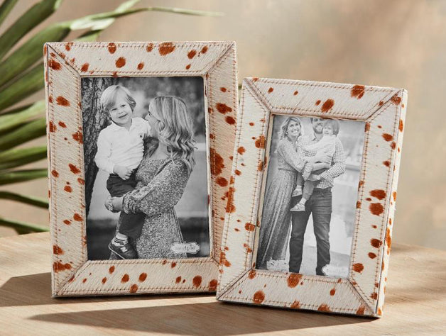 Brown Hide Picture Frame