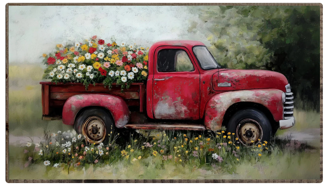 6081 Red Spring Truck Sign