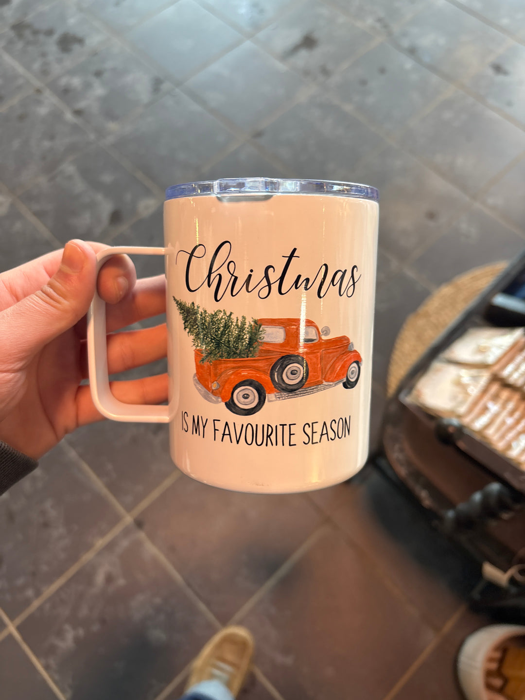 Christmas is my favourite season insulated mug